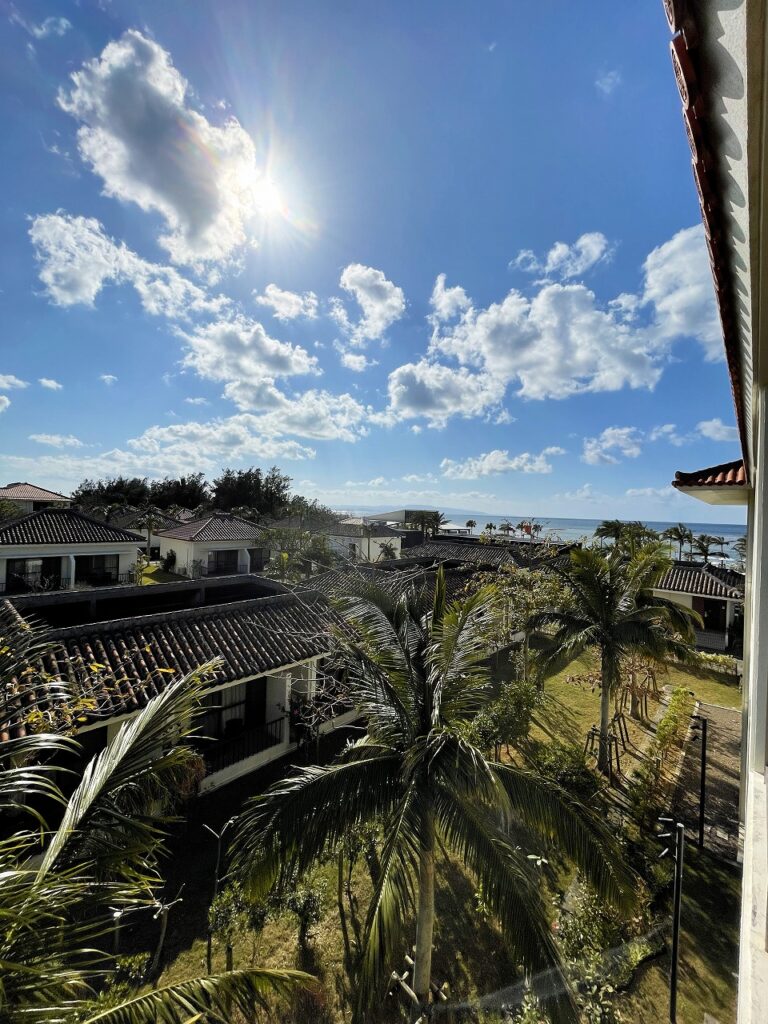 石垣島フサキビーチリゾートホテル＆ヴィラズ、バルコニーからの眺め