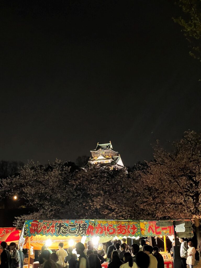 大阪城夜桜
