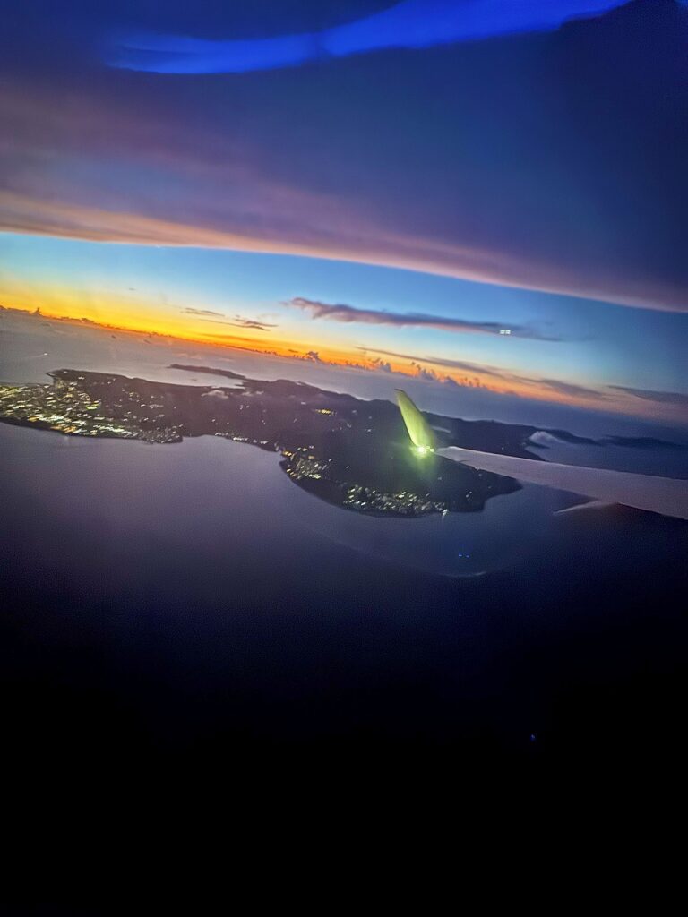 石垣島帰りの飛行機