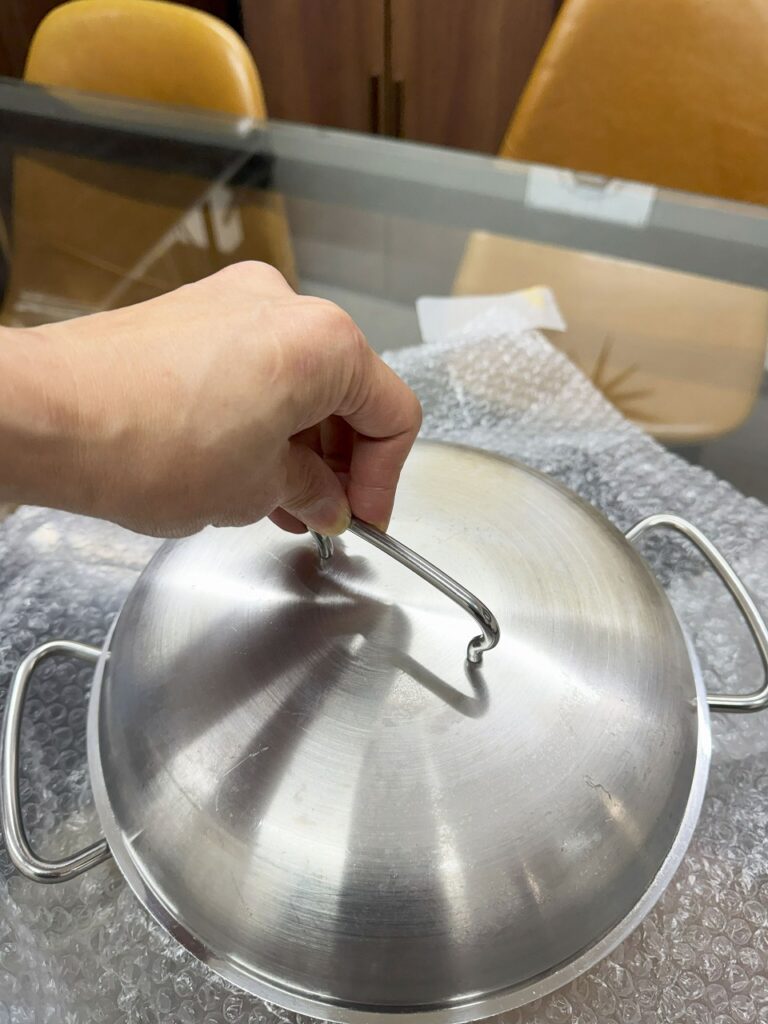 ステンレス鍋の修理