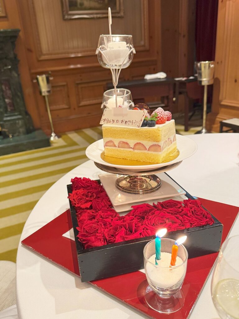 リッツカールトン大阪、ラ・ベ 誕生日ケーキ