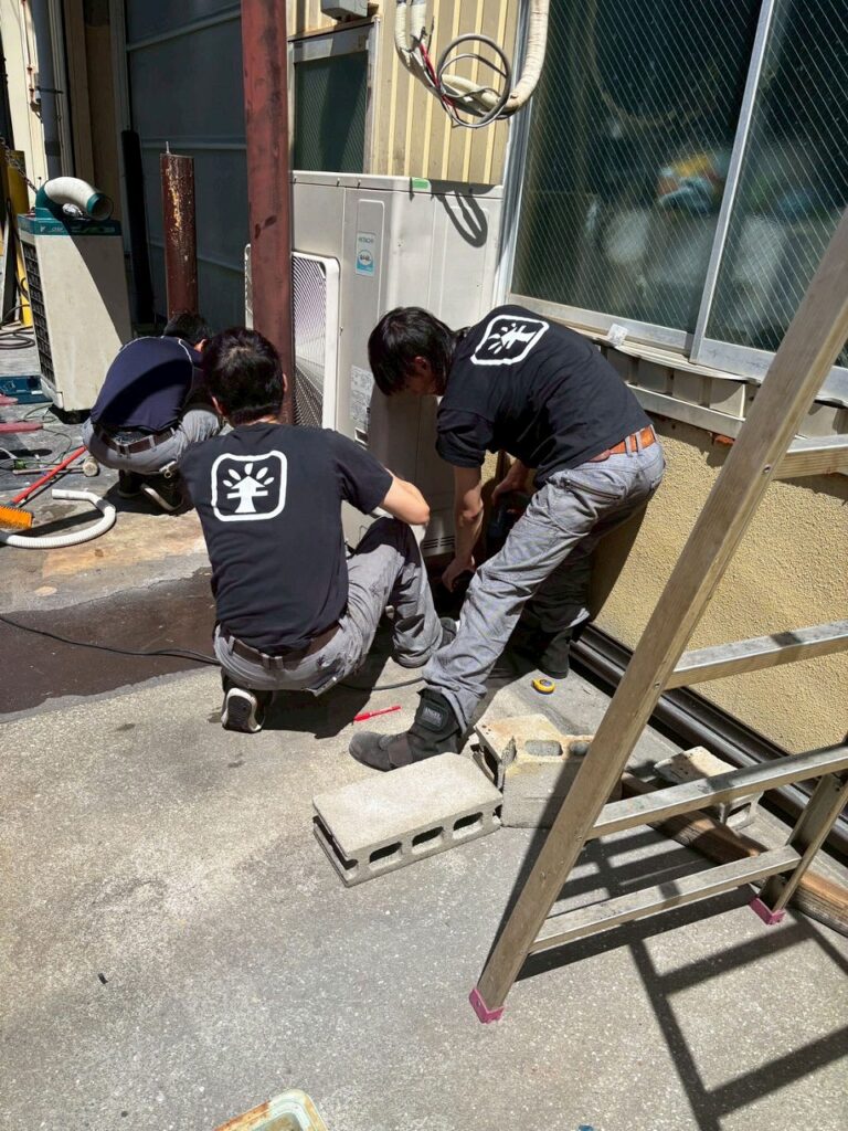 エアコン移設作業