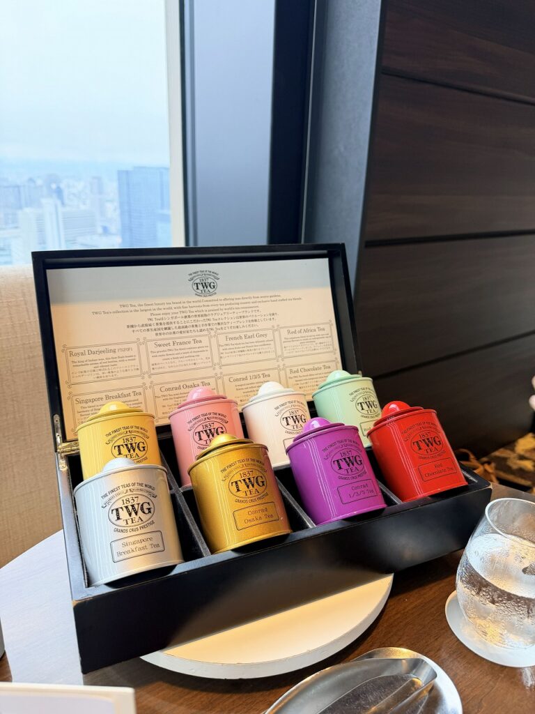コンラッド大阪 アフターヌーンティー TWGの紅茶