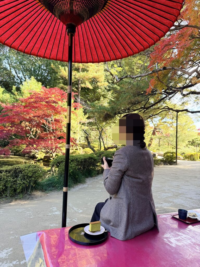 平安神宮の神苑内のお茶処 澄心亭でおちゃしました