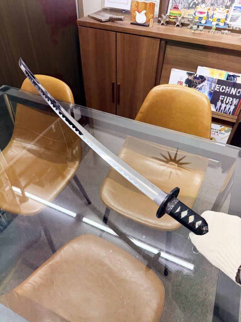 模造等にレーザー刻印