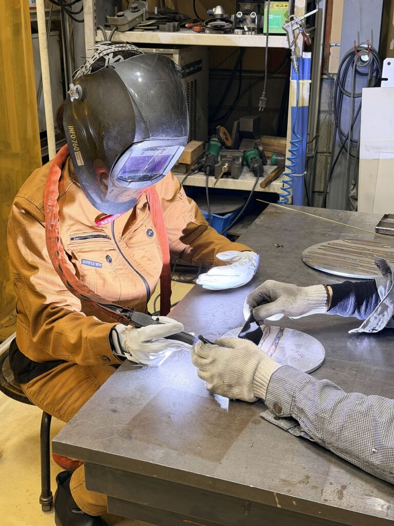 嫁さん
溶接練習しました。