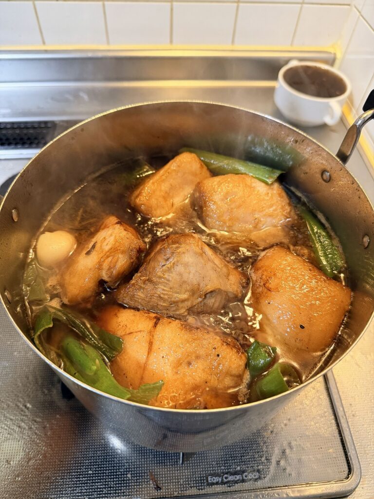 チャーシューを仕込む社長！