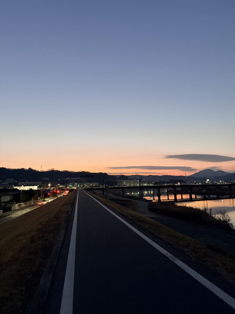 朝のウォーキング