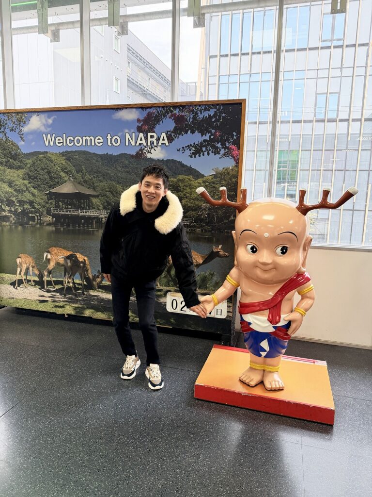 せんとくんと記念撮影