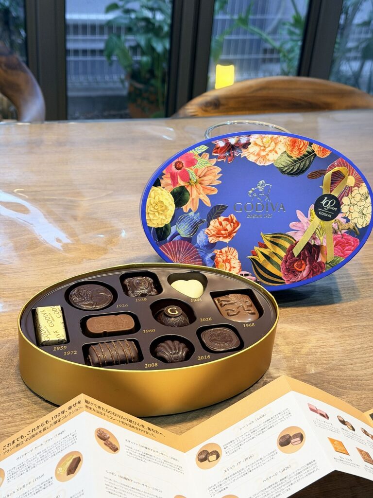 ゴティバのチョコ、バレンタイン。ブランド１００周年を記念した限定らしい