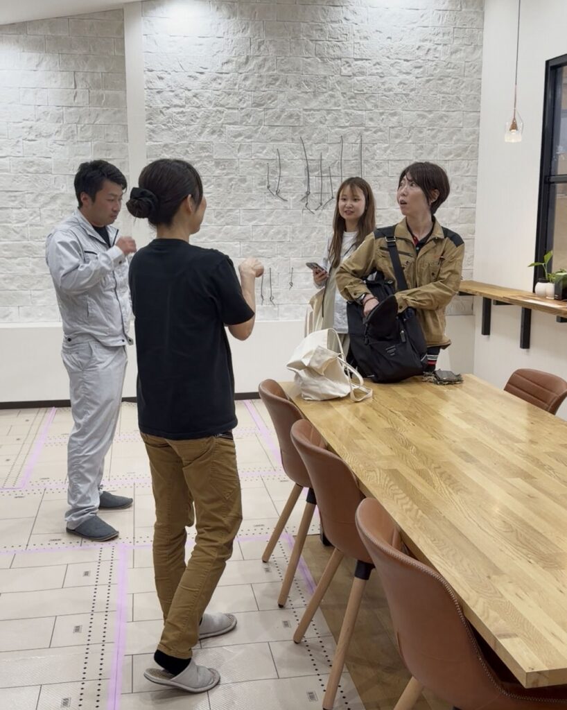 西野建設工業株式会社さんと株式会社毛利組の方がご来社くださいました