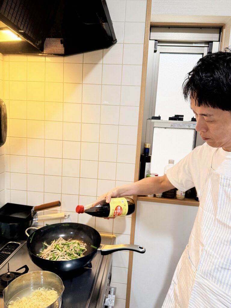 醤油を少々