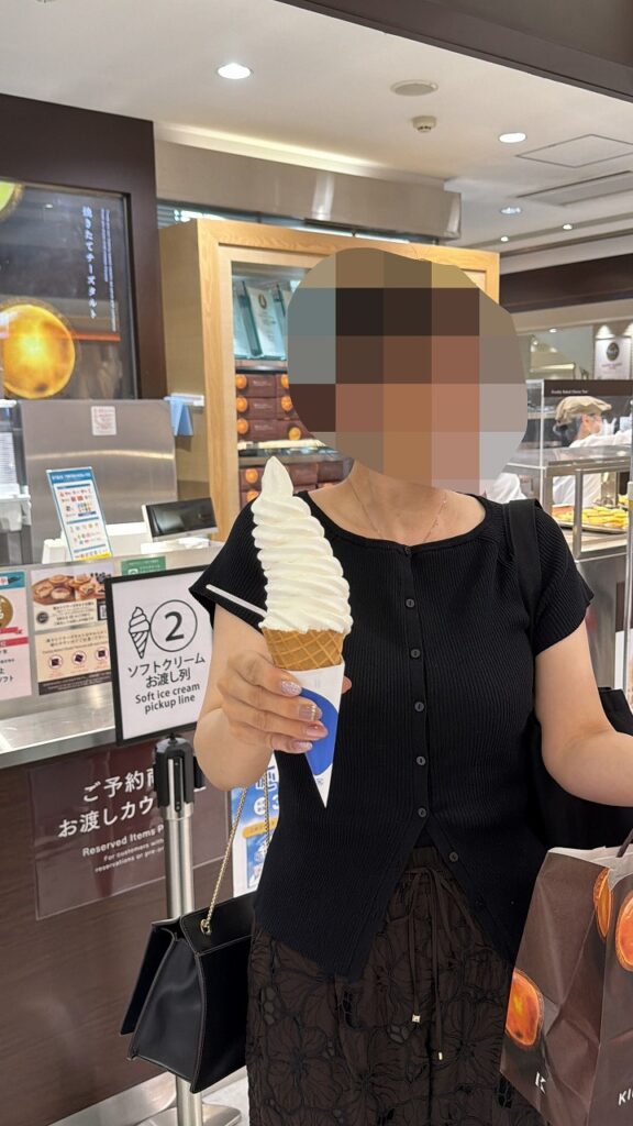 新千歳空港　アイスクリーム