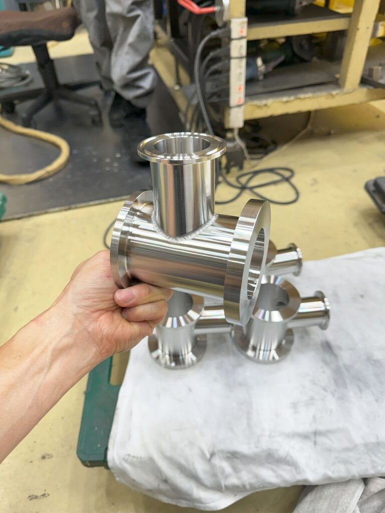 Ｔｉｇ溶接にて製作しました。株式会社テクノファーム