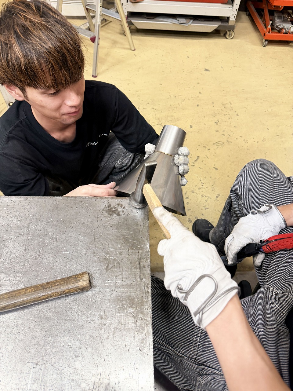 0.5ｍｍの板厚の漏斗を製作しました。株式会社テクノファーム